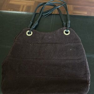 Talbots brown suede bag